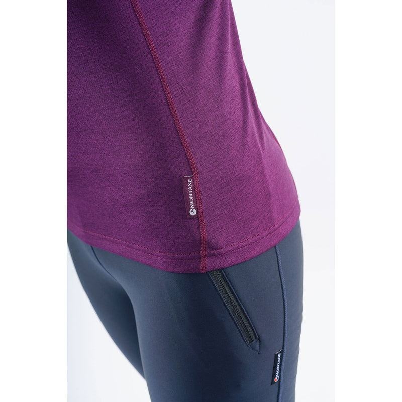 Montane Dart Zip T-shirt Dam Lila | RDP8561IT