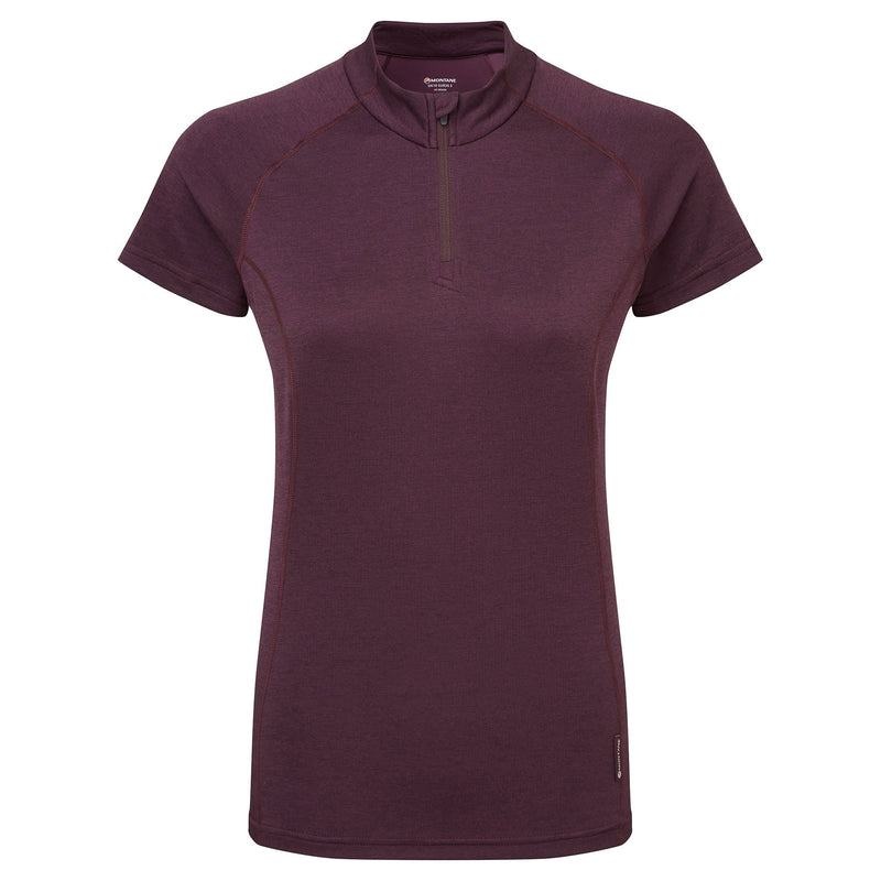 Montane Dart Zip T-shirt Dam Lila | RDP8561IT