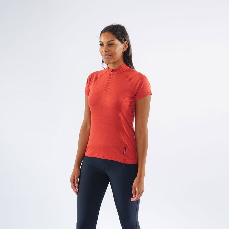 Montane Dart Zip T-shirt Dam Orange Röda | PRC8176RL