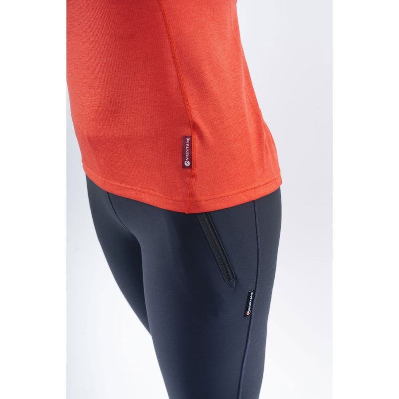 Montane Dart Zip T-shirt Dam Orange Röda | PRC8176RL