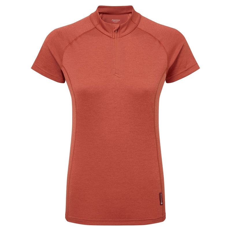 Montane Dart Zip T-shirt Dam Orange Röda | PRC8176RL