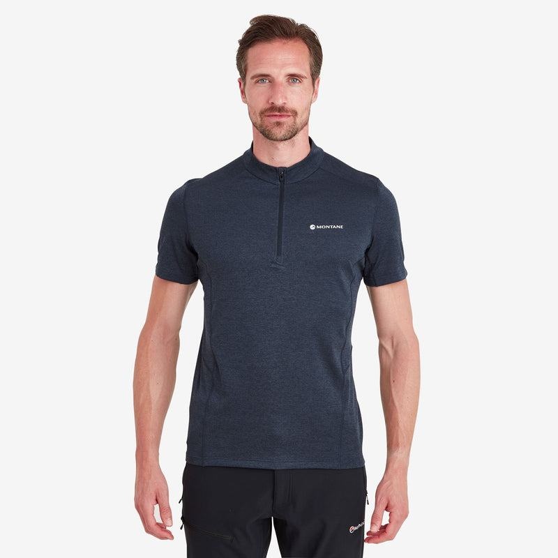 Montane Dart Zip T-shirt Herr Mörkblå | RJM9149KQ