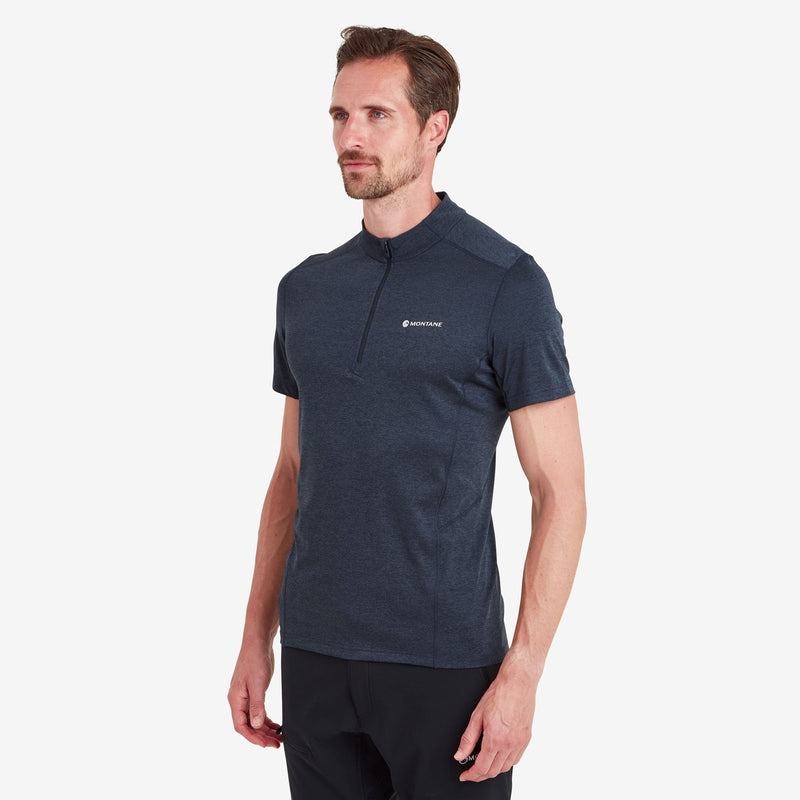 Montane Dart Zip T-shirt Herr Mörkblå | RJM9149KQ