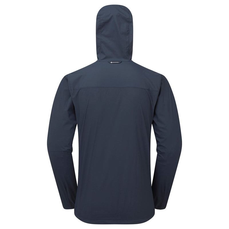 Montane Featherlite Hooded Windproof Jacka Herr Mörkblå | IWE529ZG