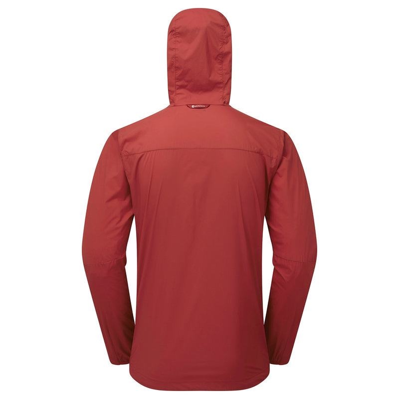 Montane Featherlite Hooded Windproof Jacka Herr Mörkröda | TVE3572LE