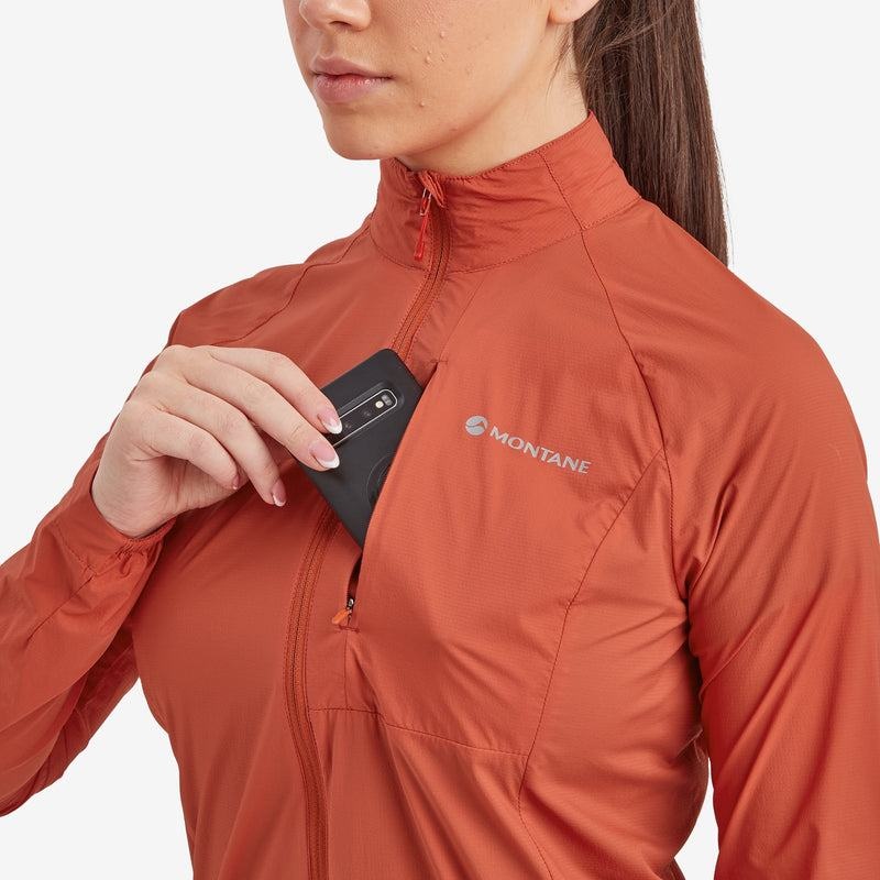 Montane Featherlite Windproof Jacka Dam Orange Röda | HCO133WJ