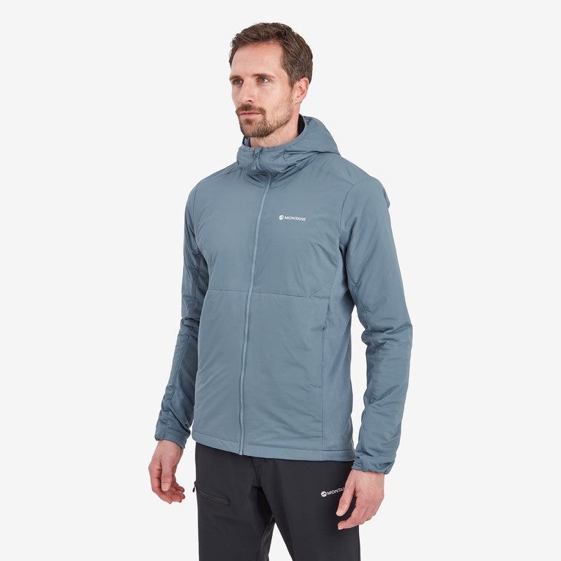 Montane Fireball Lite Hooded Isolerade Jackor Herr Grå Blå | XJQ845NG