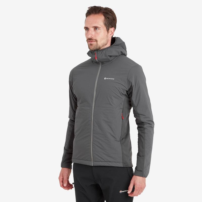 Montane Fireball Lite Hooded Isolerade Jackor Herr Mörkgrå | DNB3170NW