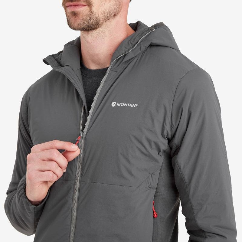 Montane Fireball Lite Hooded Isolerade Jackor Herr Mörkgrå | DNB3170NW