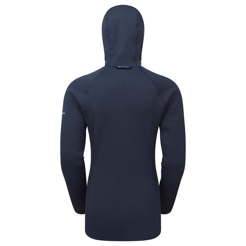 Montane Fury Hooded Fleecejackor Dam Mörkblå | OGZ3175MK