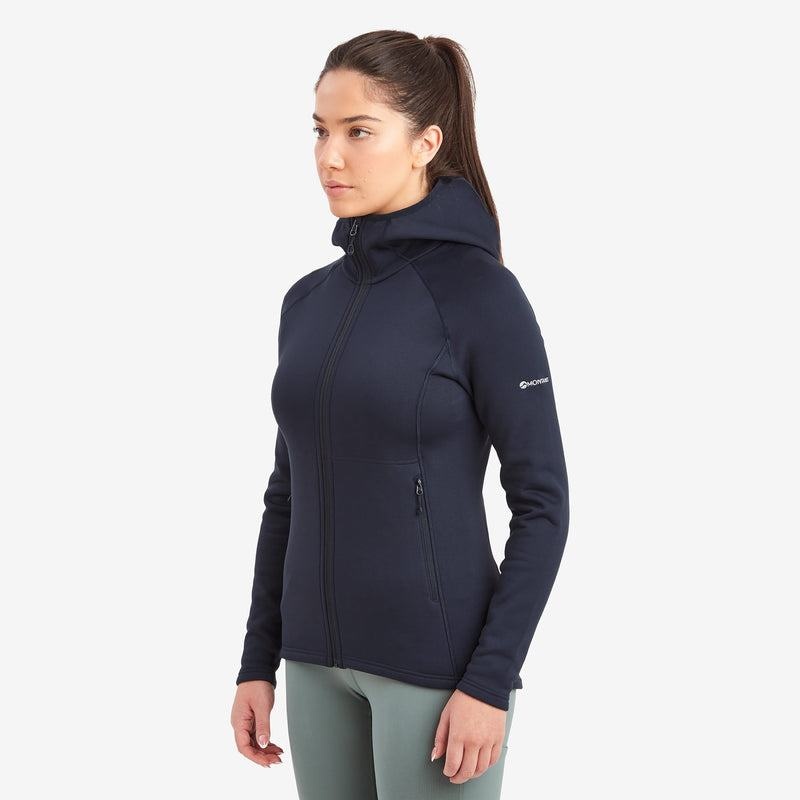 Montane Fury Hooded Fleecejackor Dam Mörkblå | OGZ3175MK