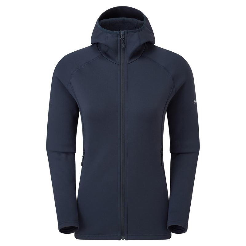 Montane Fury Hooded Fleecejackor Dam Mörkblå | OGZ3175MK