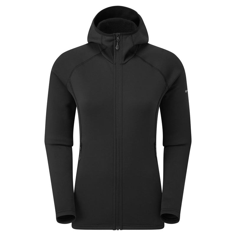 Montane Fury Hooded Fleecejackor Dam Svarta | CIU966RB