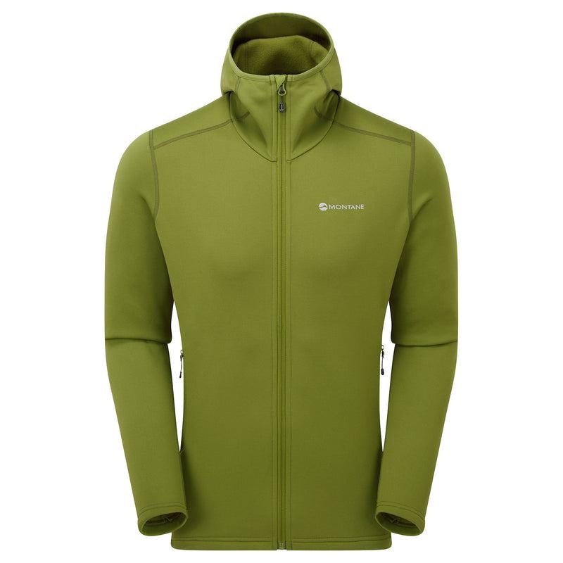 Montane Fury Hooded Fleecejackor Herr Gröna | ISI6772FM