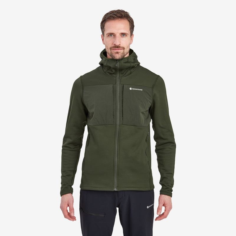 Montane Fury XT Hooded Fleecejackor Herr Mörkgröna | MDV1591VF