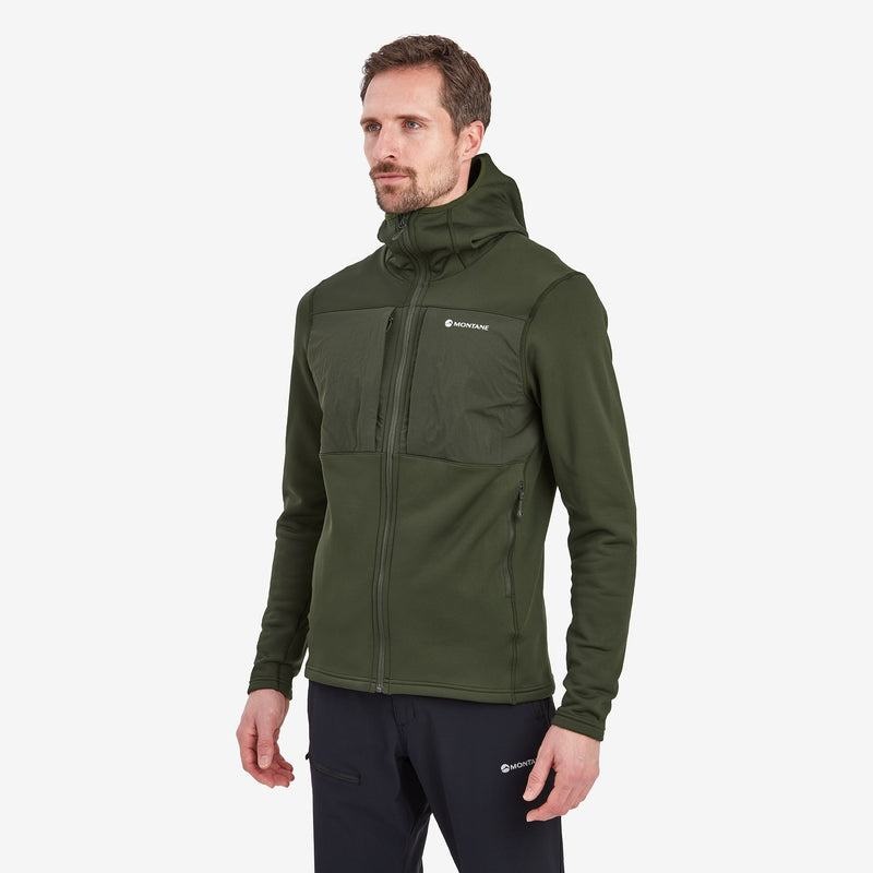 Montane Fury XT Hooded Fleecejackor Herr Mörkgröna | MDV1591VF