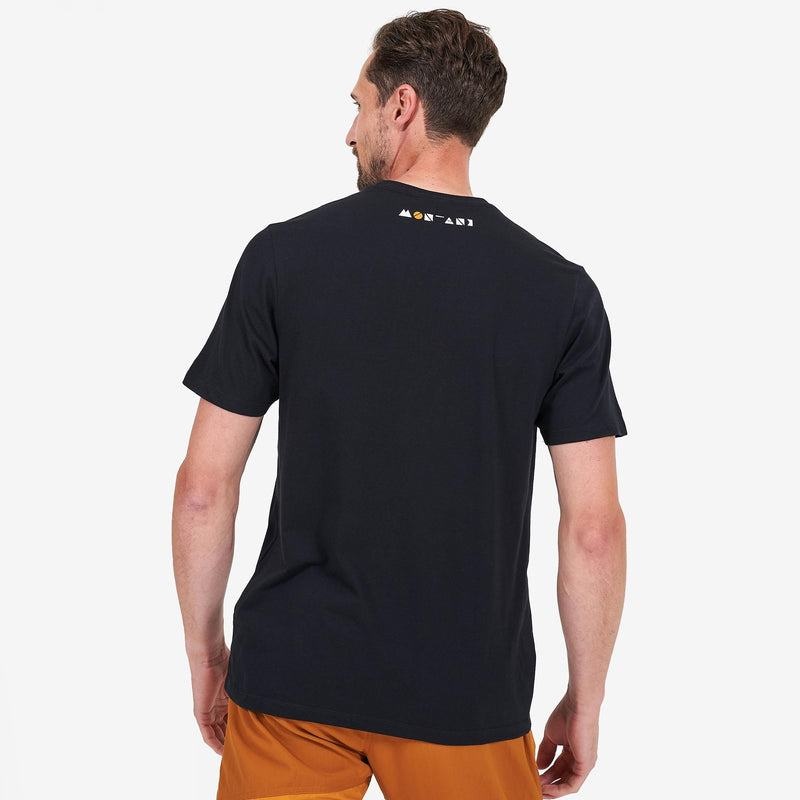 Montane Geometry T-shirt Herr Svarta | TTX1845YB