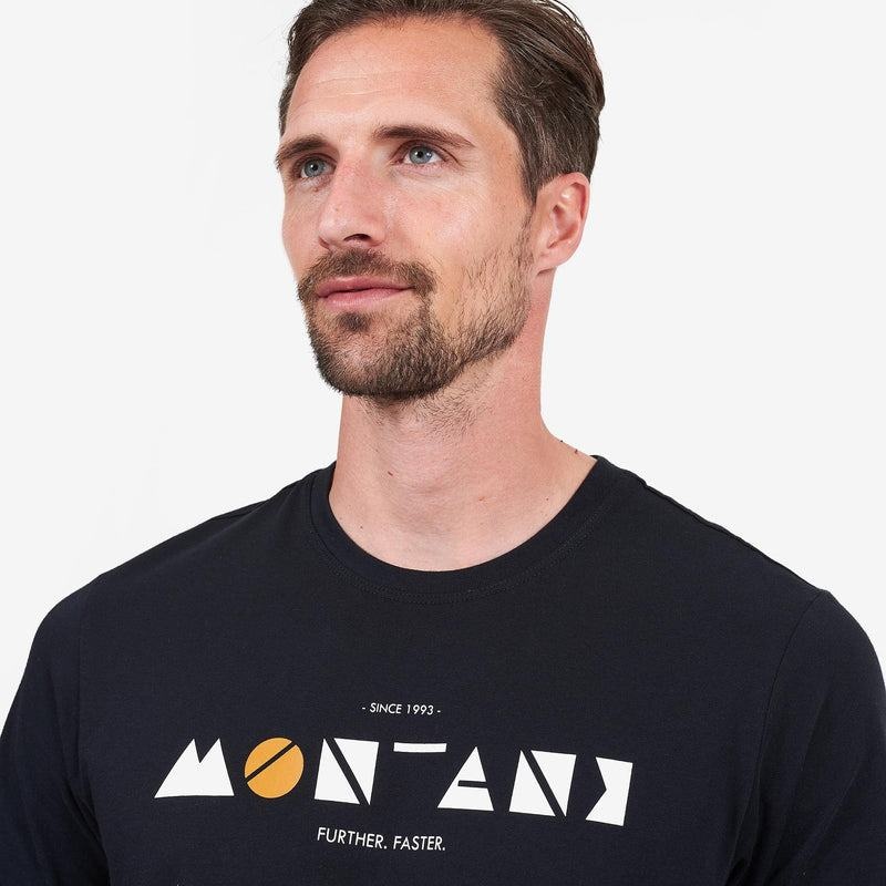 Montane Geometry T-shirt Herr Svarta | TTX1845YB