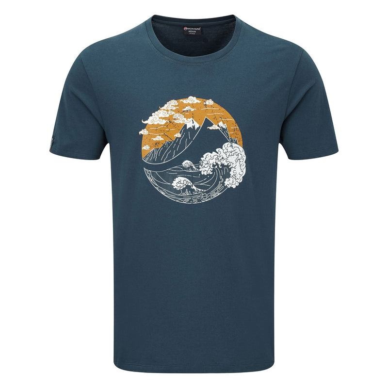 Montane Great Mountain T-shirt Herr Blå | EIV5451ZK