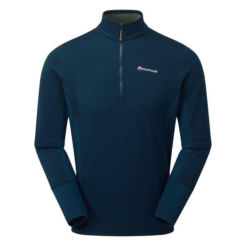 Montane Iridium Hybrid Pull-On Fleecejackor Herr Marinblå Blå | OTW6641LE