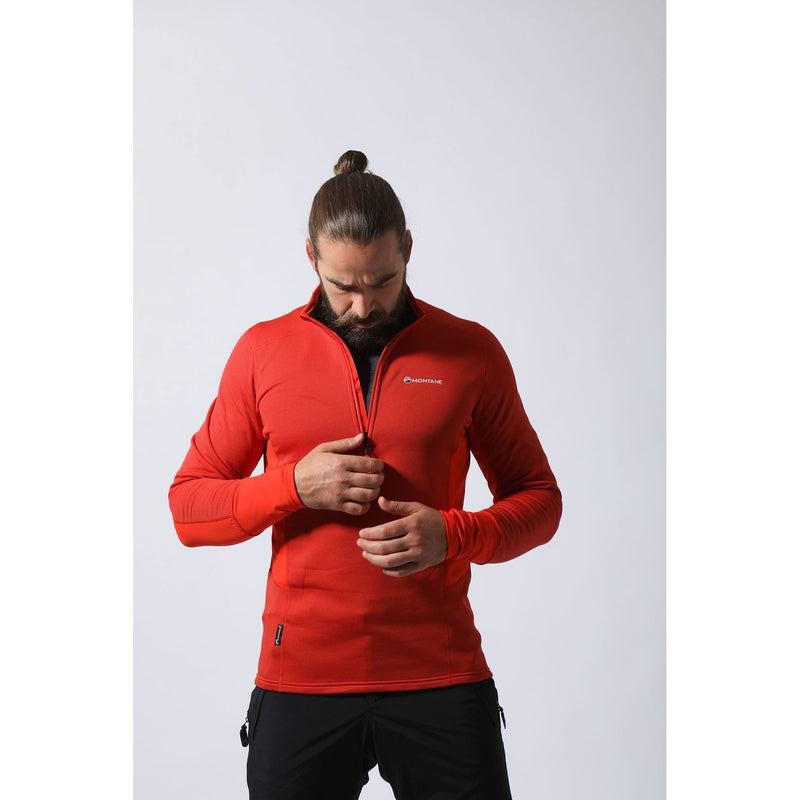 Montane Iridium Hybrid Pull-On Fleecejackor Herr Orange | WMG2815QI