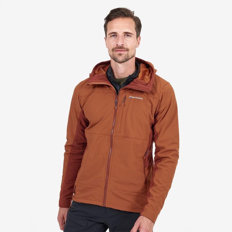 Montane Krypton Softshelljacka Herr Mörkorange | DLT5081UZ