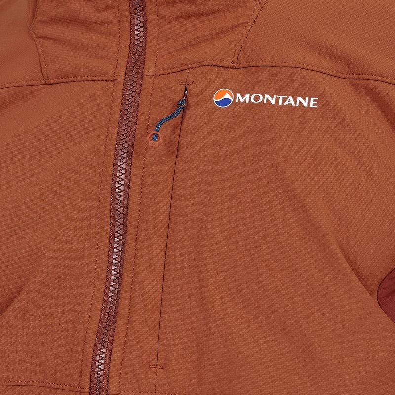 Montane Krypton Softshelljacka Herr Mörkorange | DLT5081UZ