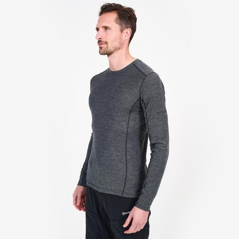 Montane Primino 140 Long Sleeve T-shirt Herr Svarta | EAU4160MU