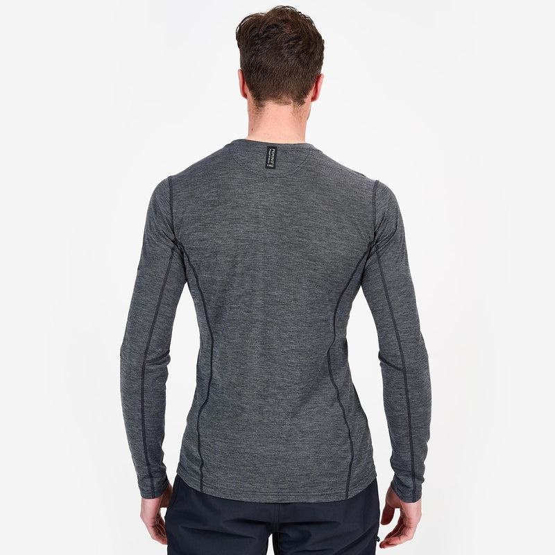 Montane Primino 140 Long Sleeve T-shirt Herr Svarta | EAU4160MU