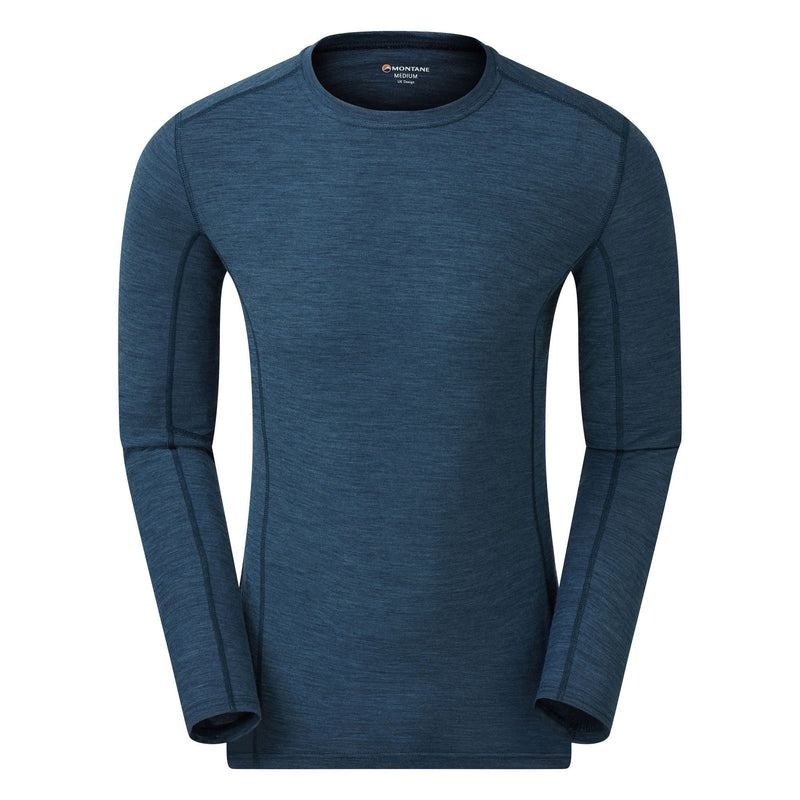 Montane Primino 140 Long Sleeve T-shirt Herr Marinblå Blå | DMJ4528PB