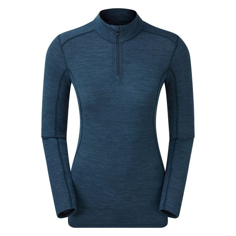 Montane Primino 140 Zip Neck Underställströja Dam Marinblå Blå | NIT3336CA