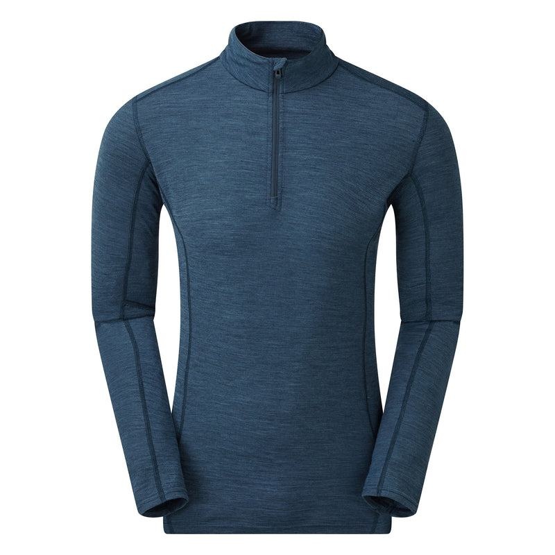 Montane Primino 140 Zip Neck Underställströja Herr Marinblå Blå | MTY7440TG