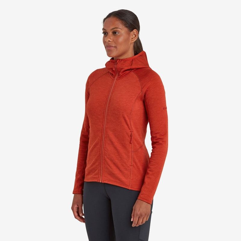 Montane Protium Hooded Fleecejackor Dam Orange Röda | KIC7799NT