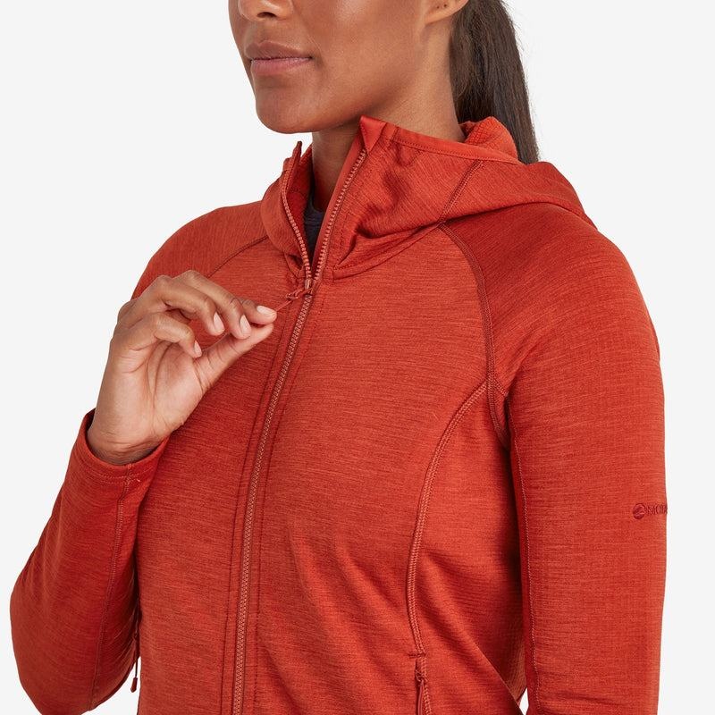 Montane Protium Hooded Fleecejackor Dam Orange Röda | KIC7799NT