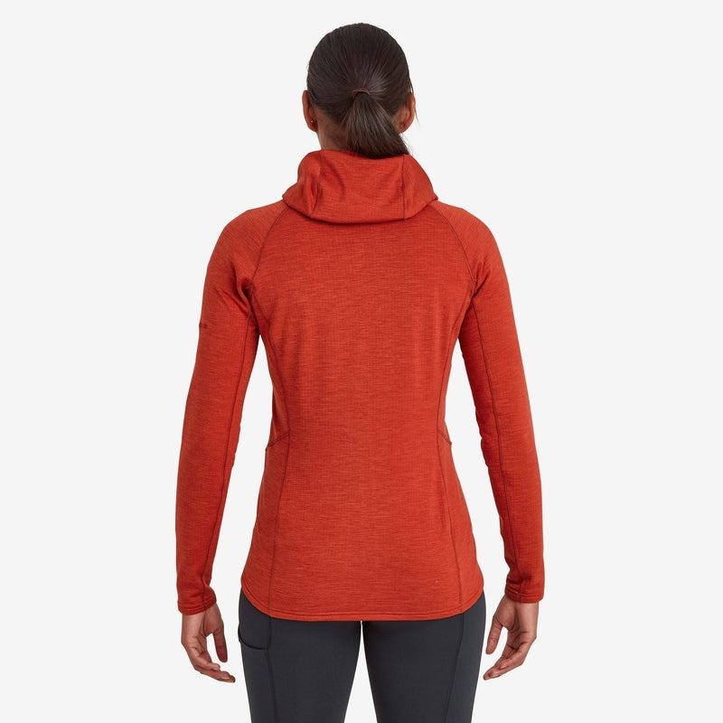 Montane Protium Hooded Fleecejackor Dam Orange Röda | KIC7799NT