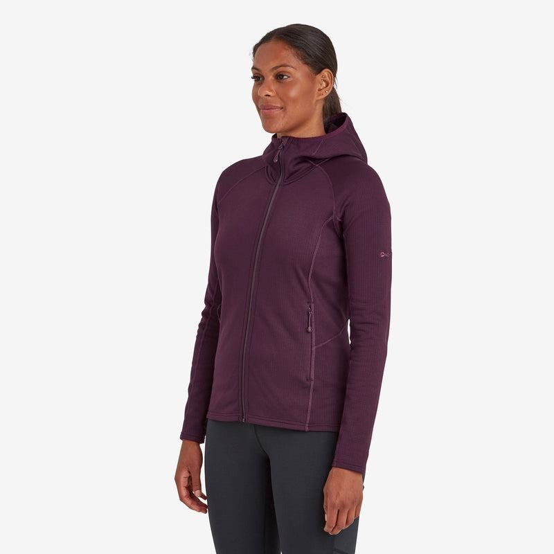 Montane Protium Hooded Fleecejackor Dam Lila | IDK3395VC