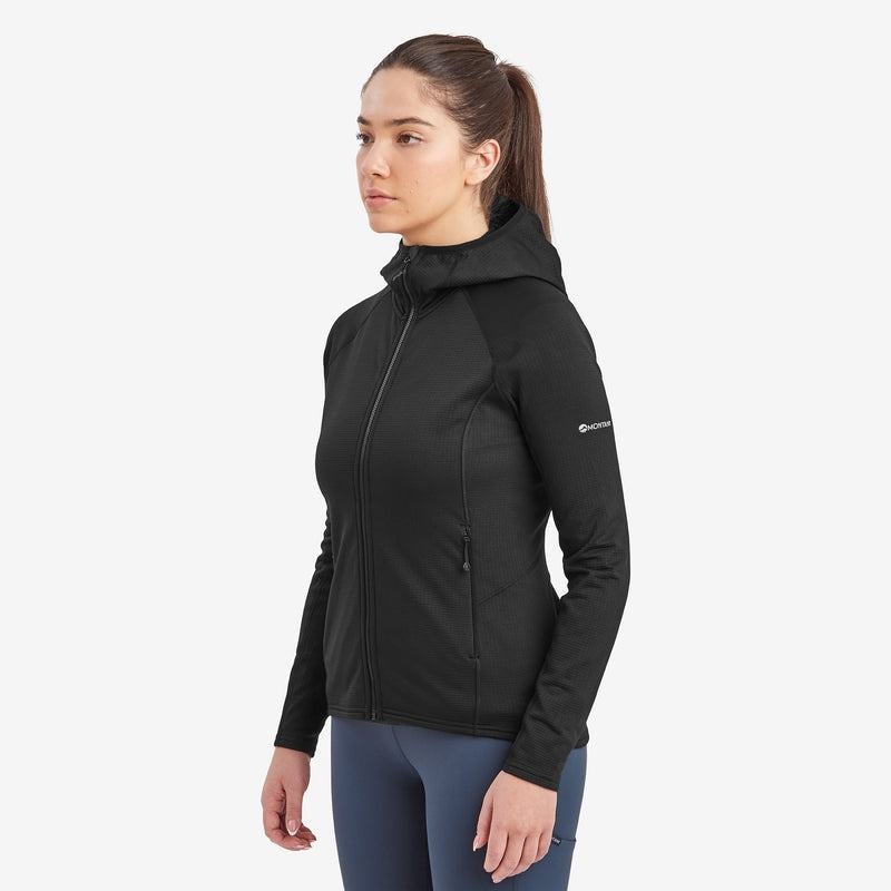 Montane Protium Hooded Fleecejackor Dam Svarta | TUY647GZ