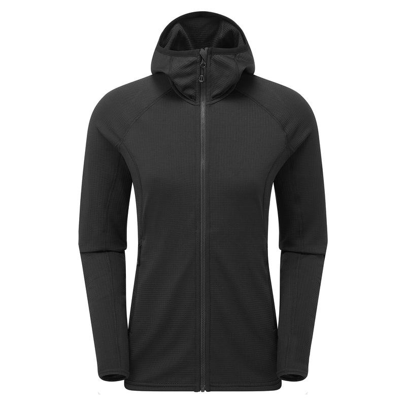 Montane Protium Hooded Fleecejackor Dam Svarta | TUY647GZ