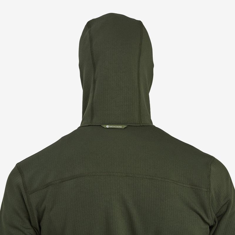 Montane Protium Hooded Fleecejackor Herr Mörkgröna | JDF4442TE