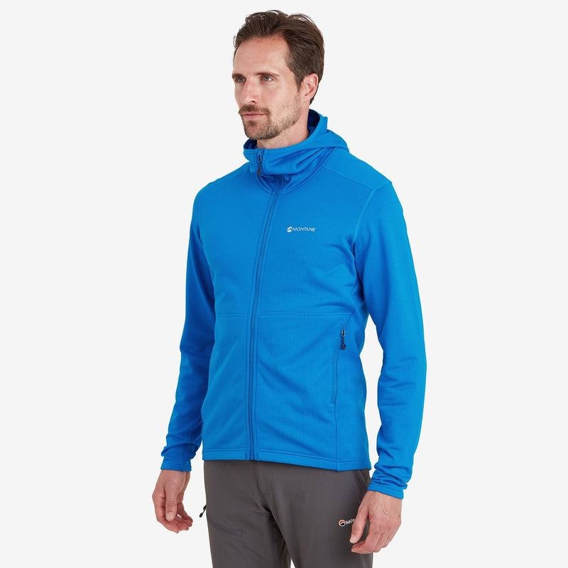 Montane Protium Hooded Fleecejackor Herr Blå | UGV8875XE