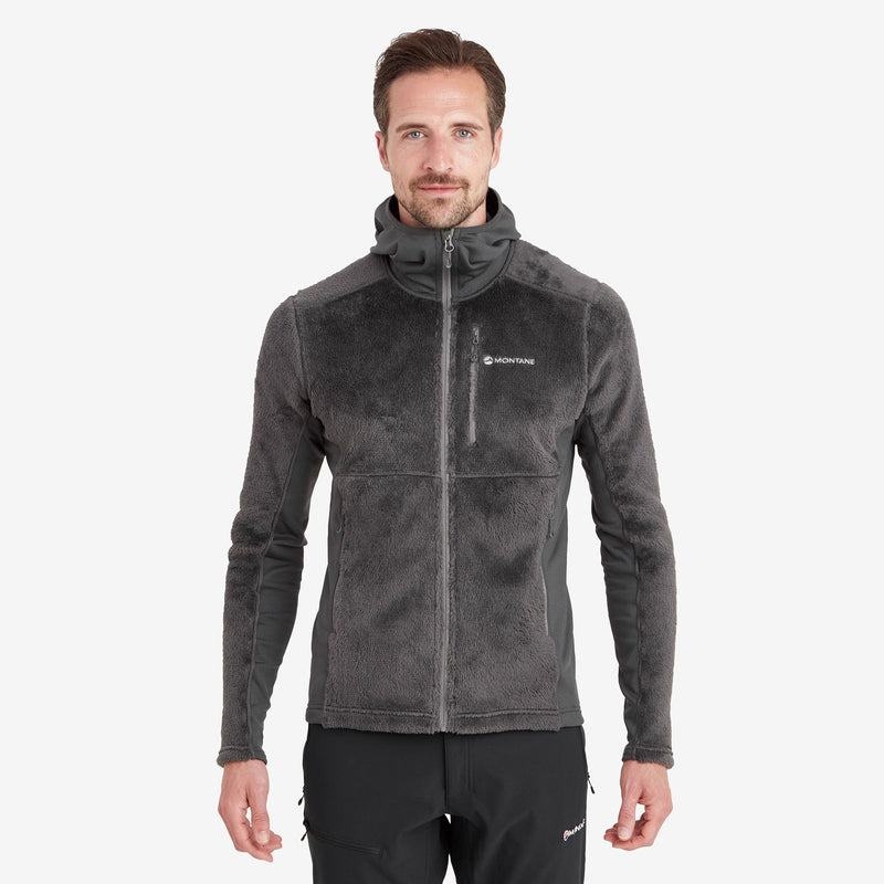 Montane Protium XPD Hooded Fleecejackor Herr Mörkgrå | QLL5997WK