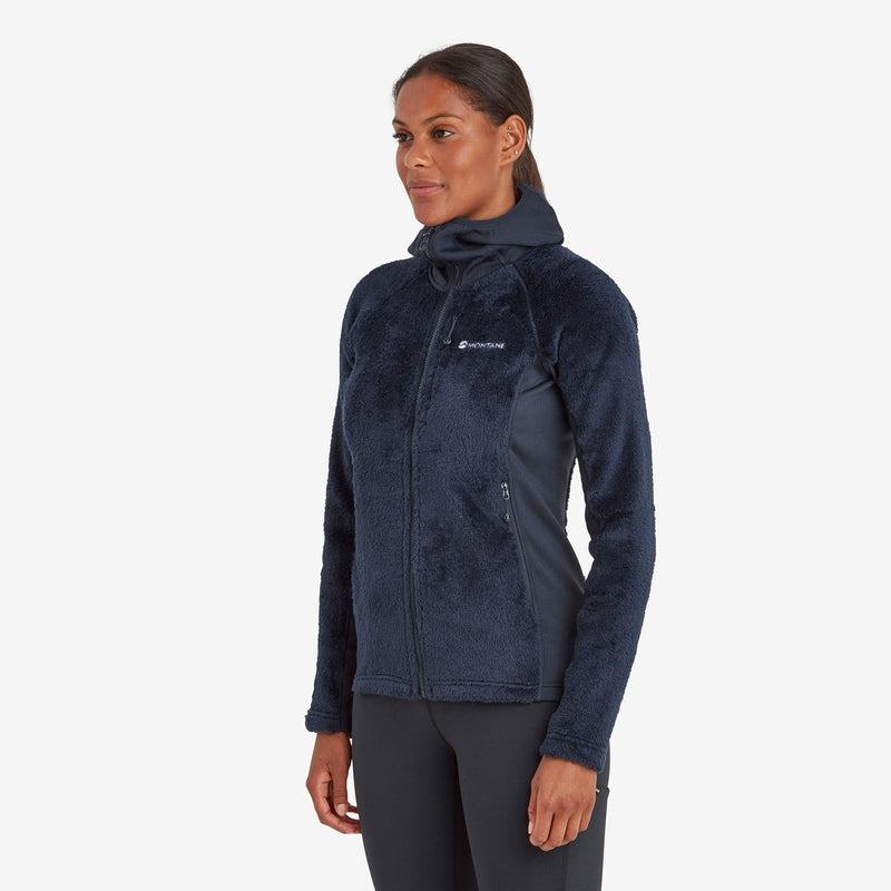 Montane Protium XPD Hooded Fleecejackor Dam Mörkblå | VOF9515WI