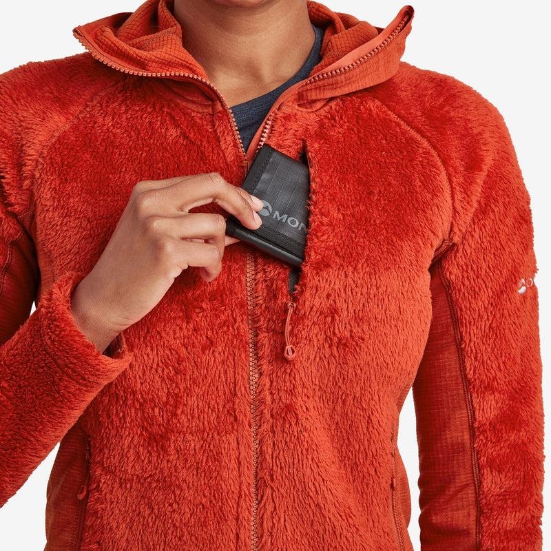 Montane Protium XPD Hooded Fleecejackor Dam Orange Röda | VVU506LV