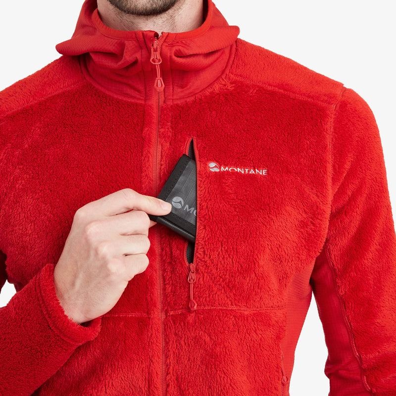 Montane Protium XPD Hooded Fleecejackor Herr Röda | XFR6222CU