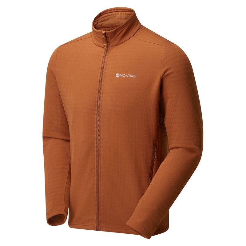 Montane Protium XT Fleecejackor Herr Mörkorange | NKR7022JM