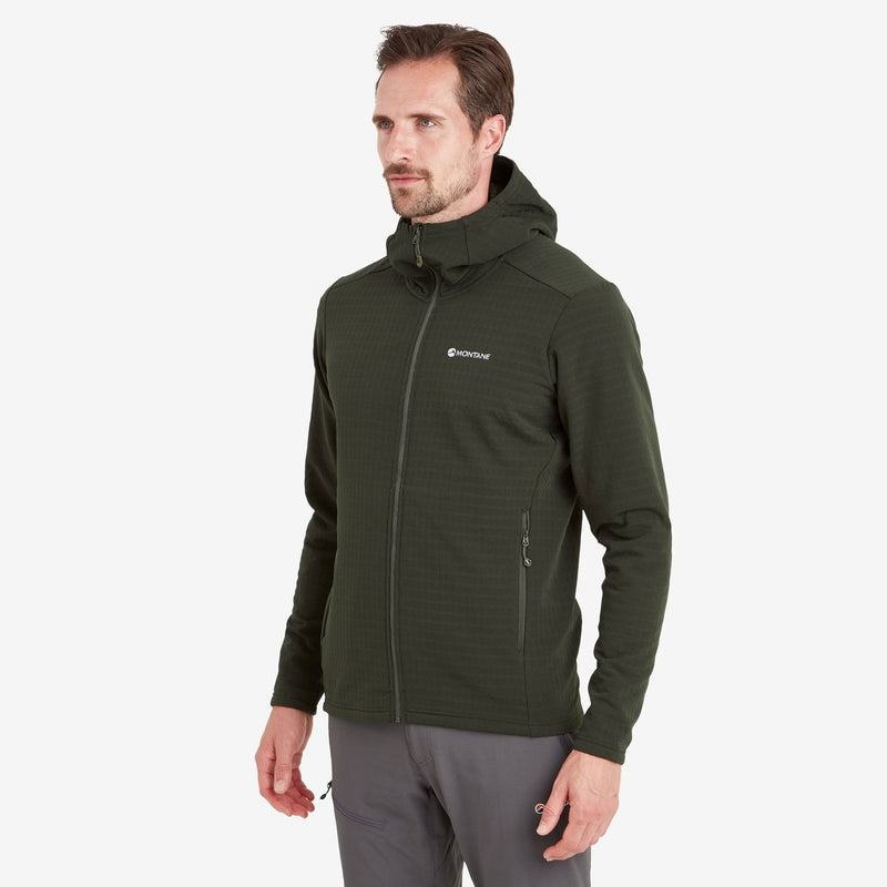 Montane Protium XT Hooded Fleecejackor Herr Mörkgröna | GKI3772KA