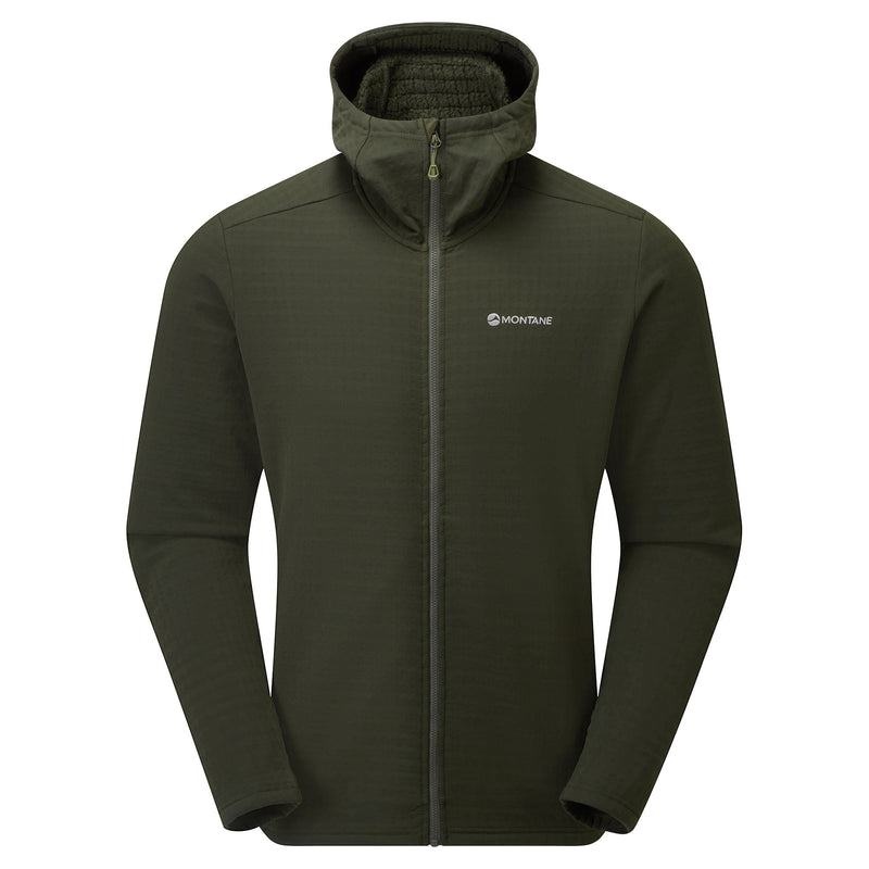 Montane Protium XT Hooded Fleecejackor Herr Mörkgröna | GKI3772KA