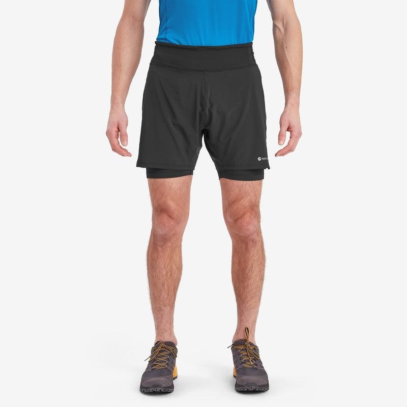 Montane Slipstream Twin Skin Löpar Shorts Herr Svarta | DSM9749WV