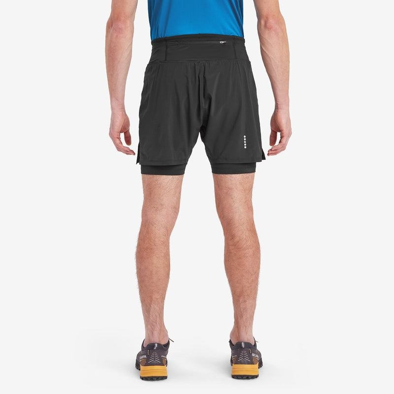 Montane Slipstream Twin Skin Löpar Shorts Herr Svarta | DSM9749WV