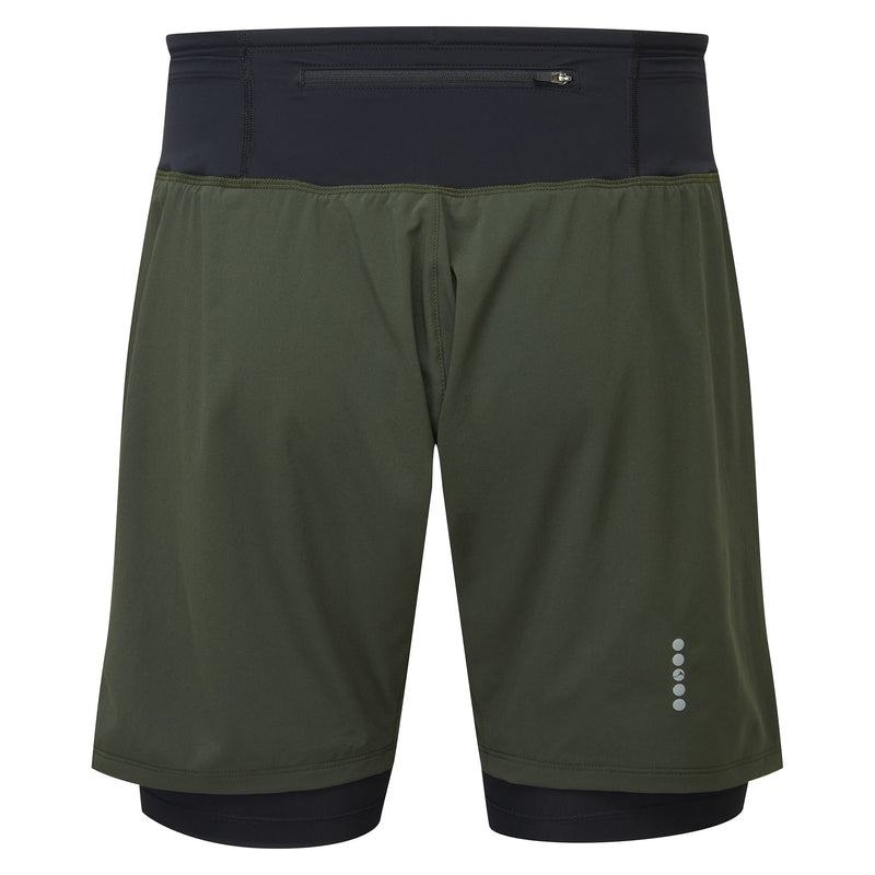 Montane Slipstream Twin Skin Löpar Shorts Herr Mörkgröna | MBX9732RQ